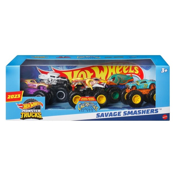 Encontraproduto.com.br - Veiculos - Hot wheels - Monster Trucks - Pack Com 5 (sortidos) HLT80 MATTEL