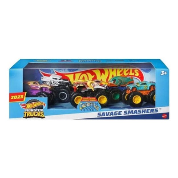 Encontraproduto.com.br - Veiculos - Hot wheels - Monster Trucks - Pack Com 5 (sortidos) HLT80 MATTEL