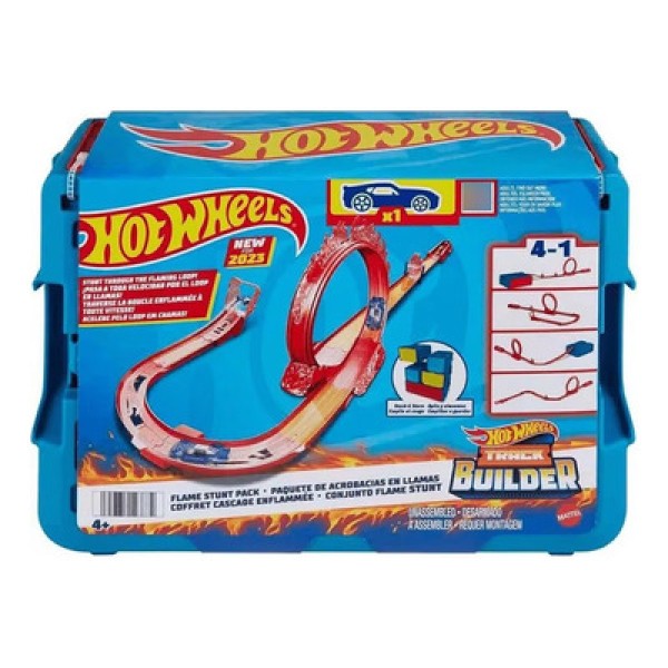 Encontraproduto.com.br - Pista Hot Wheels -  Caixa Acrobacias de Fogo MATTEL