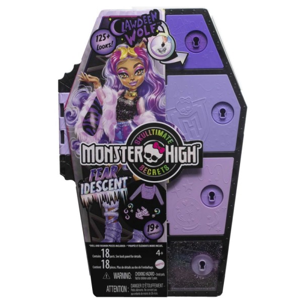 Encontraproduto.com.br - Boneca Articulada - Monster High - Skulltimate Secrets - Fear Idescent - Clawdeen Wolf MATTEL