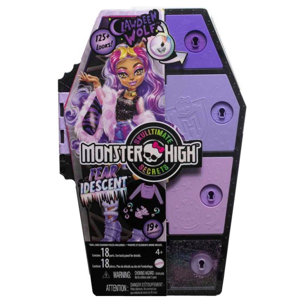 Encontraproduto.com.br - Boneca Articulada - Monster High - Skulltimate Secrets - Fear Idescent - Clawdeen Wolf MATTEL