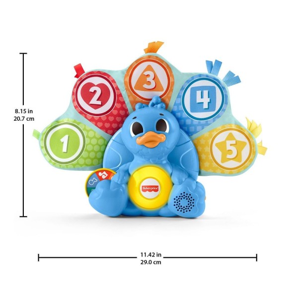 Encontraproduto.com.br - Brinquedo Pavão Penas Coloridas Luz/Som Fisher-Price Mattel