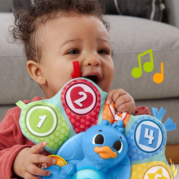 Encontraproduto.com.br - Brinquedo Pavão Penas Coloridas Luz/Som Fisher-Price Mattel