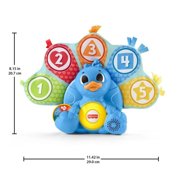 Encontraproduto.com.br - Brinquedo Pavão Penas Coloridas Luz/Som Fisher-Price Mattel