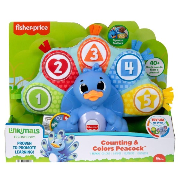 Encontraproduto.com.br - Brinquedo Pavão Penas Coloridas Luz/Som Fisher-Price Mattel
