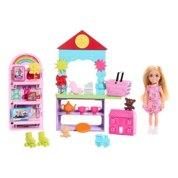 Encontraproduto.com.br - Boneca - Barbie - Conjunto Chelsea Loja de Brinquedos - HNY59 - MATTEL