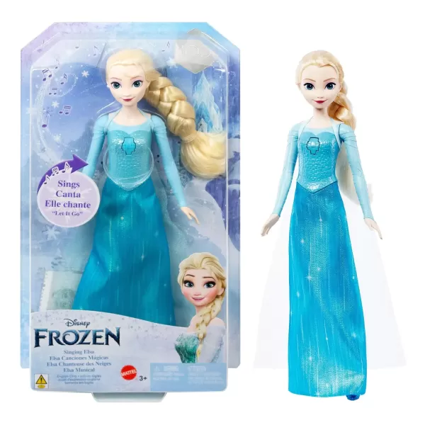 Encontraproduto.com.br - Boneca Da Elsa Frozen Canções Mágicas Disney Mattel - HPD93