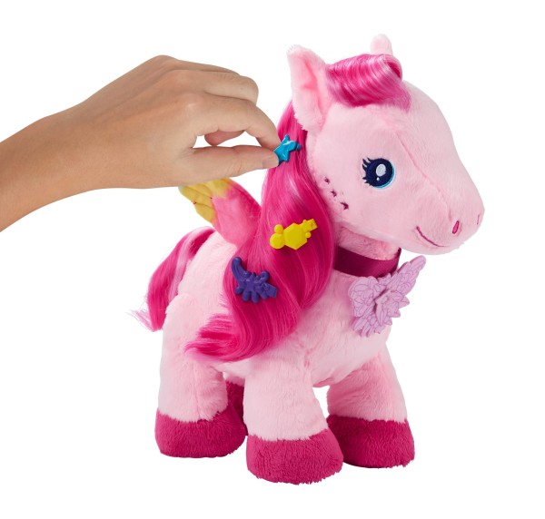 Encontraproduto.com.br - Pelucia Barbie - Pegasus - Com Som MATTEL