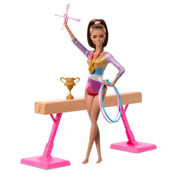 Barbie I Can Be Ginasta Morena - Mattel