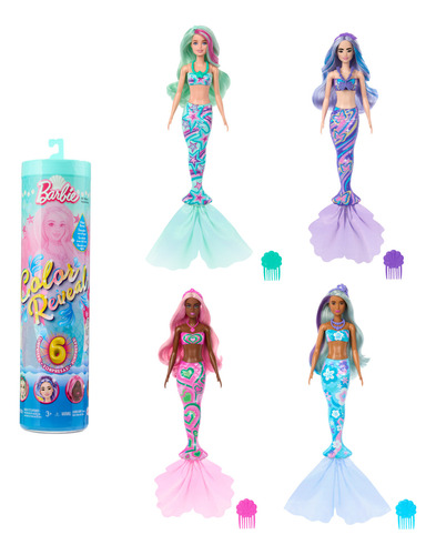 Encontraproduto.com.br - Boneca Barbie Color Reveal Sereia Sortida un