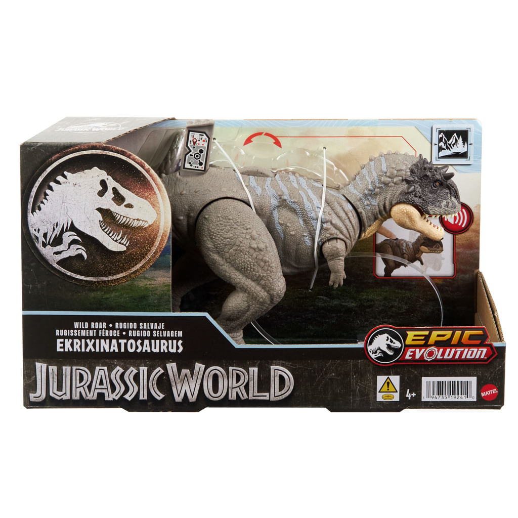 Encontraproduto.com.br - Boneco  Ekrixnatosaurus Jurassic World - Com Rugido Selvagem MATTEL