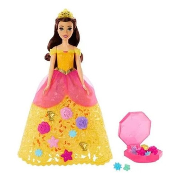 Encontraproduto.com.br - Disney Princesas Bela Moda Floral - Mattel