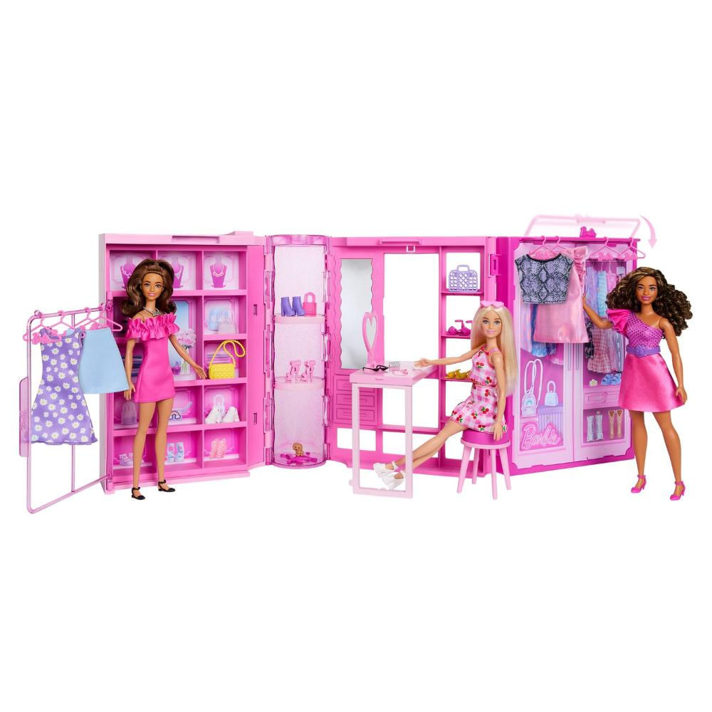 Encontraproduto.com.br - Conjunto Barbie - Armario dos Sonhos com  Boneca e Acessorios MATTEL