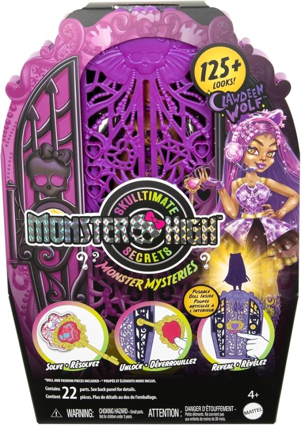 Encontraproduto.com.br - Boneca Monster High Modas Secretas Clawdeen Wolf Skulltimate - Mattel HXH85