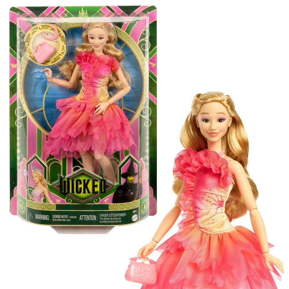 Encontraproduto.com.br - Conjunto Boneca Articulada e Acessórios - Wicked - Glinda - Mattel