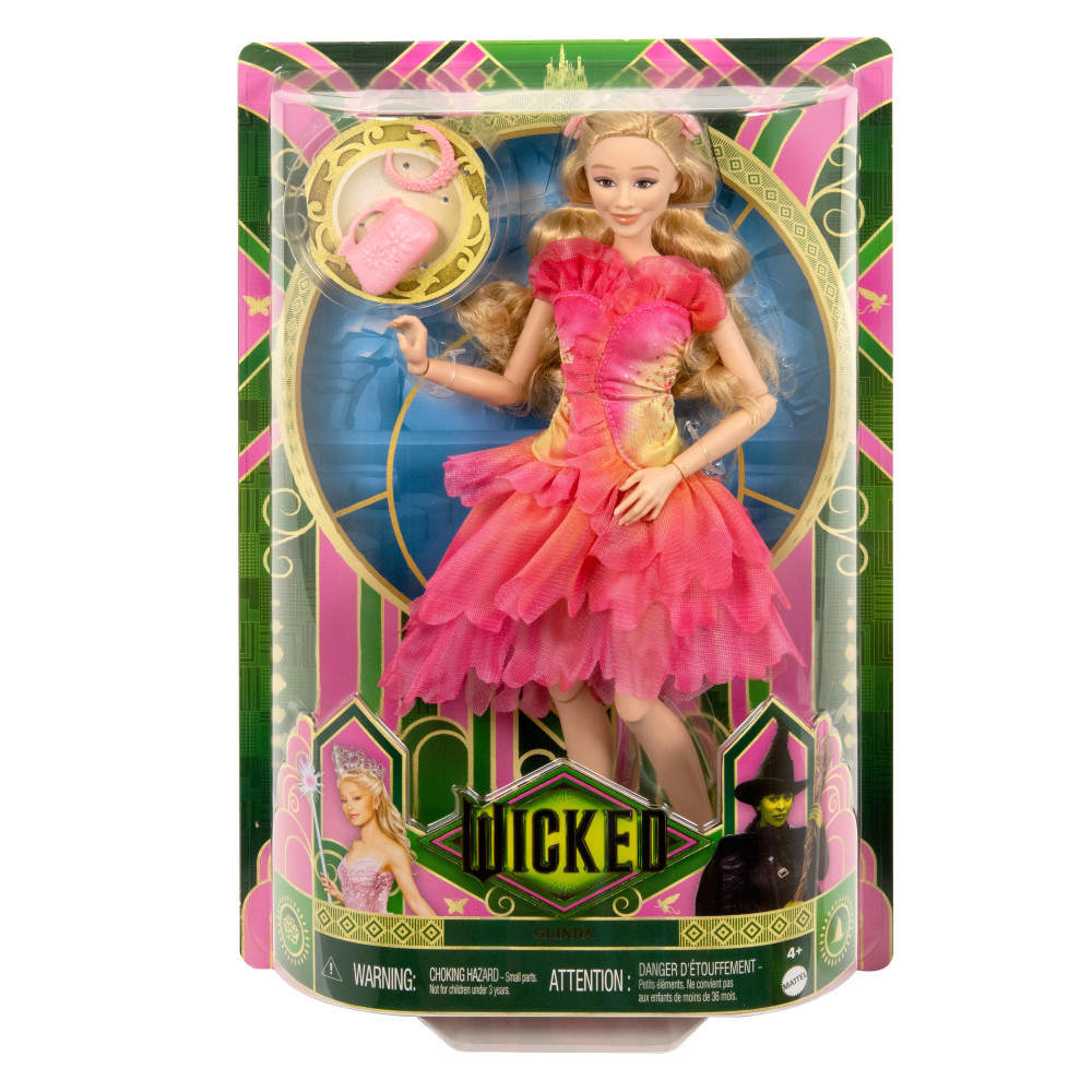 Encontraproduto.com.br - Conjunto Boneca Articulada e Acessórios - Wicked - Glinda - Mattel