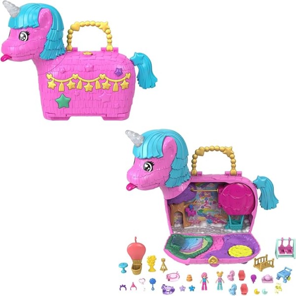 Encontraproduto.com.br - Polly Pocket Conjunto Dia Especial da Piñata - Mattel