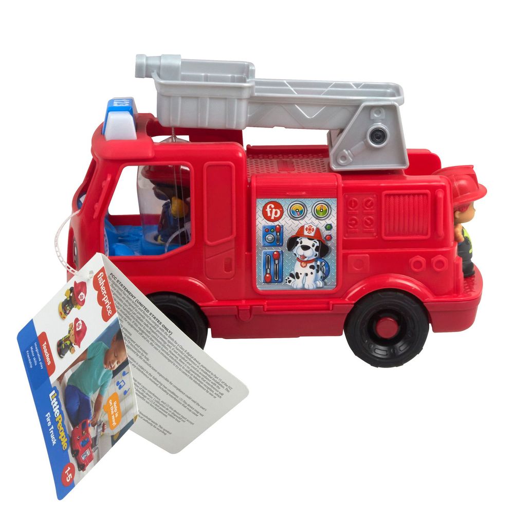 Encontraproduto.com.br - Little People Caminhão de Bombeiros Médio - Mattel