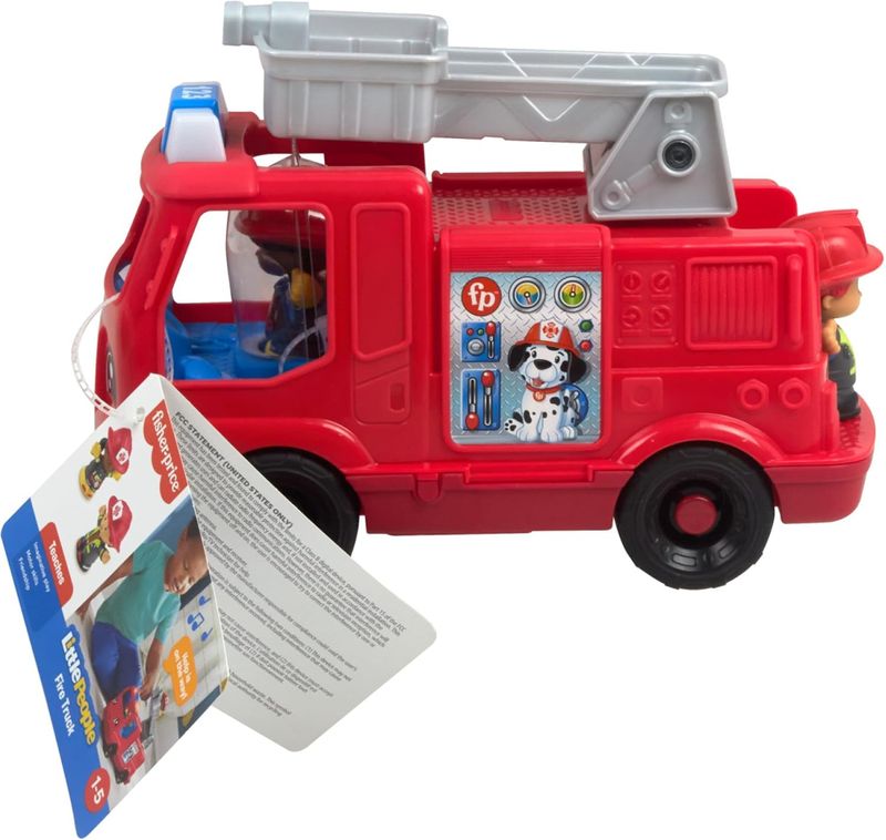 Encontraproduto.com.br - Little People Caminhão de Bombeiros Médio - Mattel