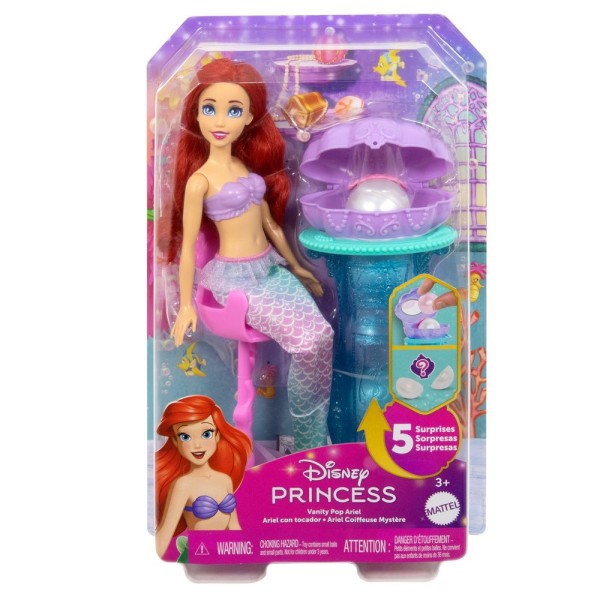 Encontraproduto.com.br - Disney Princesa Ariel com Acessórios Surpresa - Mattel