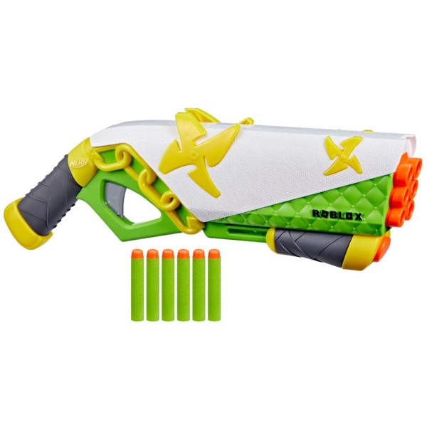 Encontraproduto.com.br - Lança Dardos - Nerf - Roblox Ninja - 6 Dardos - Hasbro