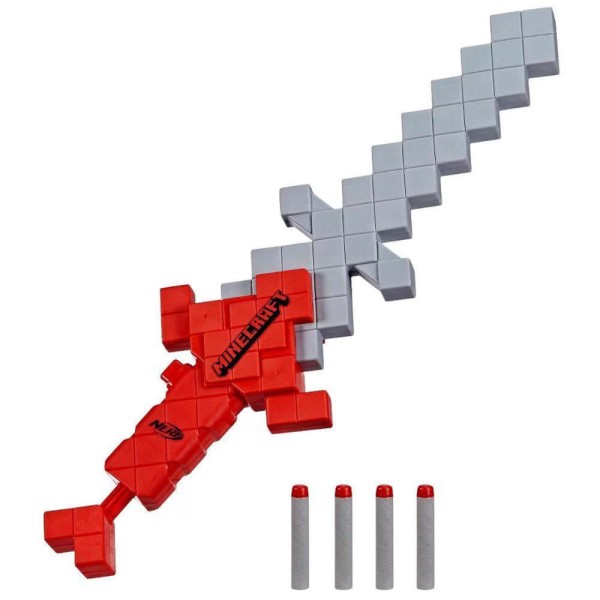Encontraproduto.com.br - Lança Dardos Nerf Minecraft Heartstealer - Nerf - 4 Dardos - Hasbro
