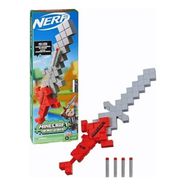 Encontraproduto.com.br - Lança Dardos Nerf Minecraft Heartstealer - Nerf - 4 Dardos - Hasbro