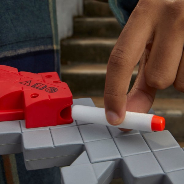 Encontraproduto.com.br - Lança Dardos Nerf Minecraft Heartstealer - Nerf - 4 Dardos - Hasbro