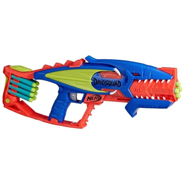 Encontraproduto.com.br - Lança Dardos - Nerf - Dinosquad Terrodak Elite - 12 Dardos - Hasbro