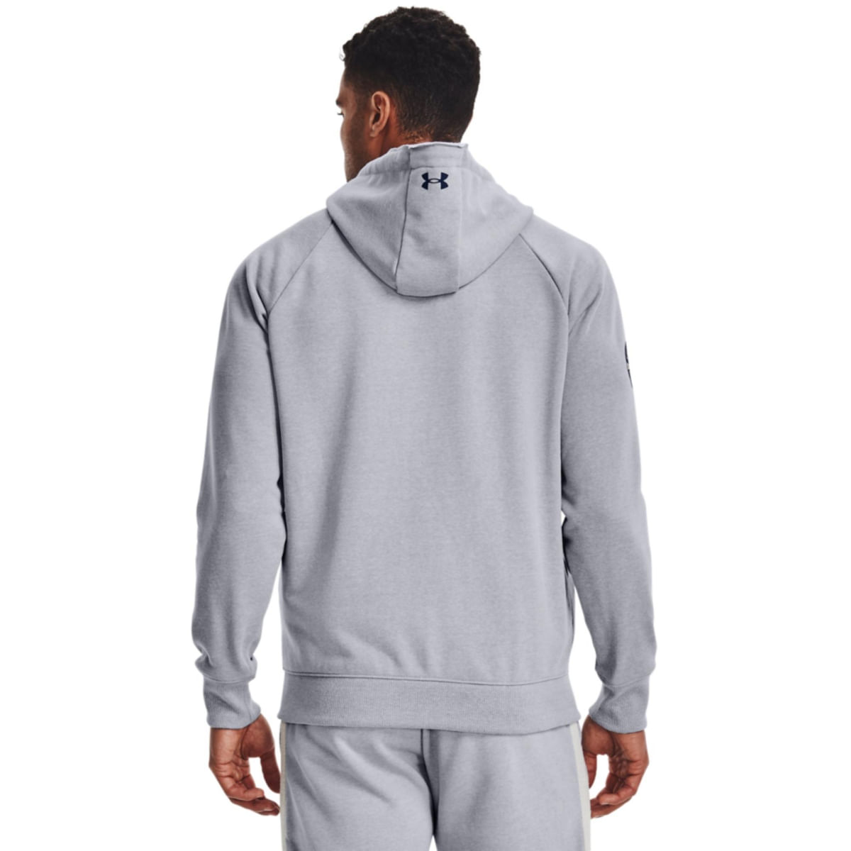 Encontraproduto.com.br - Blusão Under Armour Project Rock Hvywght Terry Fz Masculino - Cinza
