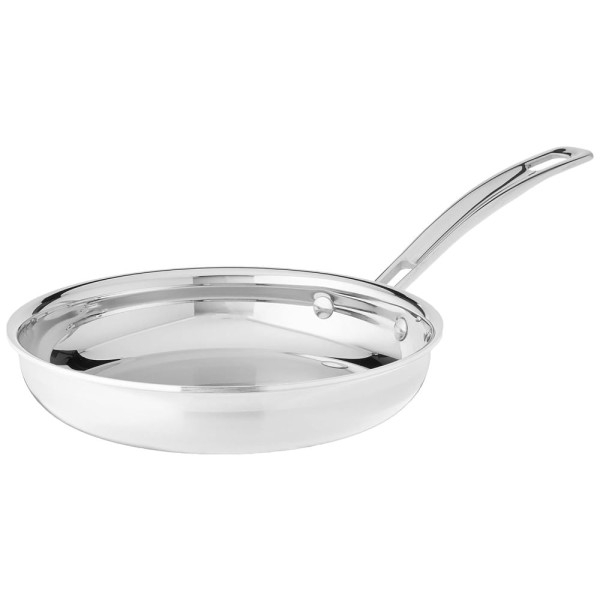 Frigideira em Aço Inoxidável de 20 cm, Compatível com Todos os Fogões, Elétrico e Indução, Cuisinart MultiClad Pro