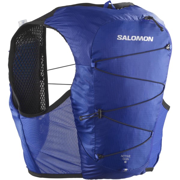 Colete de Hidratação Salomon Active Skin 8L Azul + Garrafa de Hidratação
