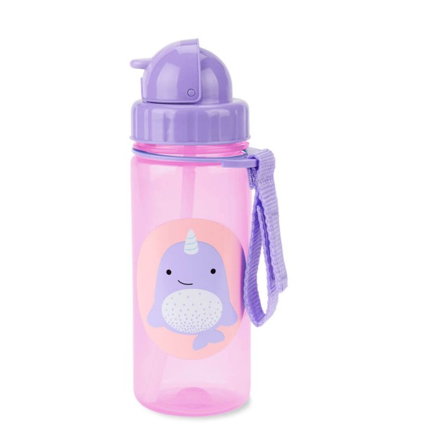 Encontraproduto.com.br - Garrafa Flip Zoo Baleia Narval Skip Hop