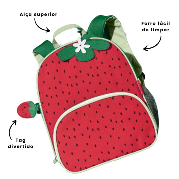 Encontraproduto.com.br - Mochila Infantil Skip Hop Spark Style Morango