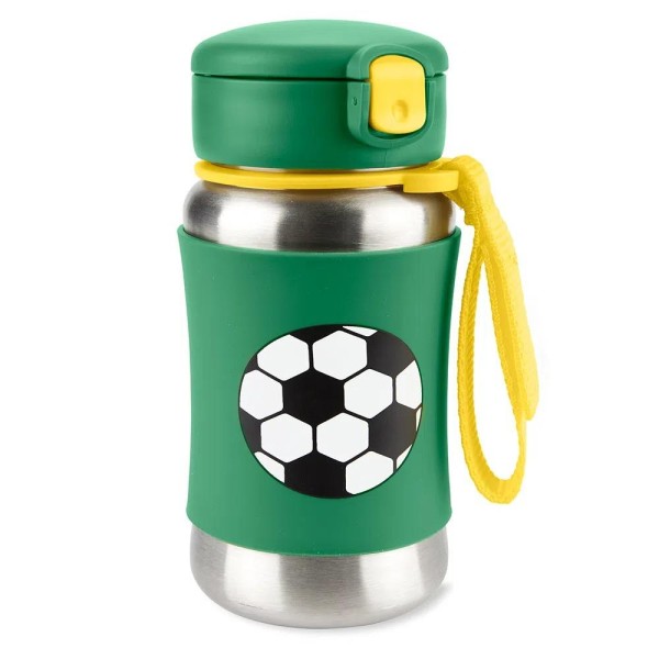 Garrafa Térmica de Inox Skip Hop Spark Style Futebol Verde