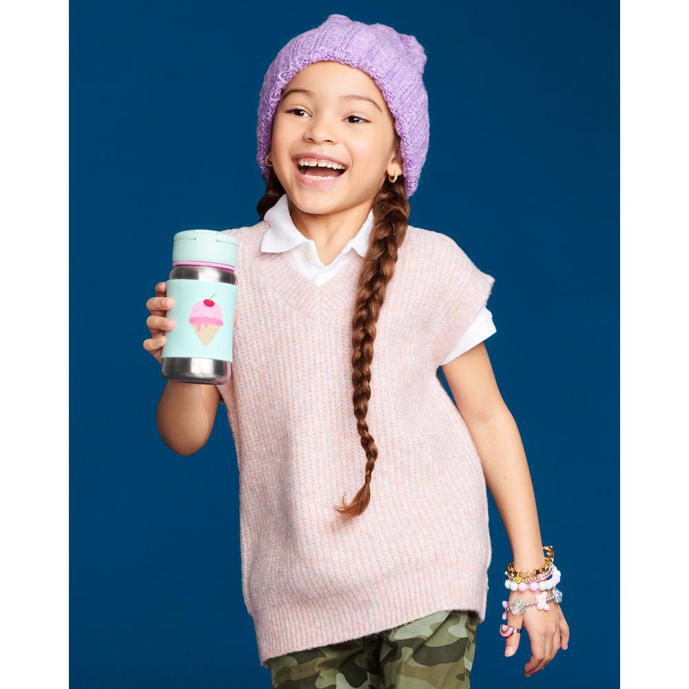 Encontraproduto.com.br - Garrafa Infantil Spark Style de Aço Inox Sorvete - Skip Hop