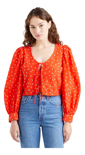 Blusa Levis Fawn Tie Blouse