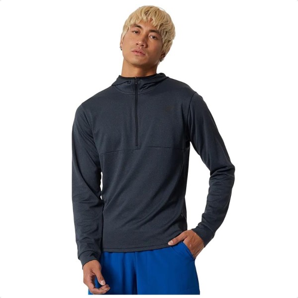 Encontraproduto.com.br - Moletom New Balance Tenacity Com Capuz Preto
