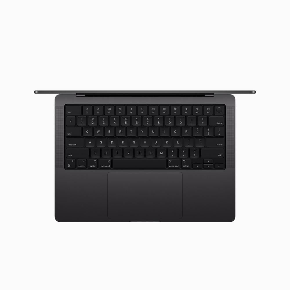 Encontraproduto.com.br - MacBook Pro 14 polegadas, Chip Apple M3 Pro, CPU de 11 núcleos, GPU de 14 núcleos, Memória unificada de 18GB, SSD de 512GB - Preto Espacial