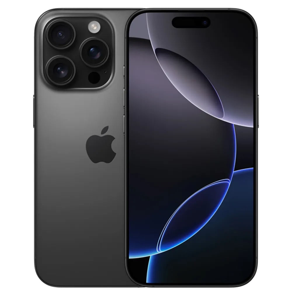 iPhone 16 Pro Apple (256GB) Titânio Preto, Tela de 6,3