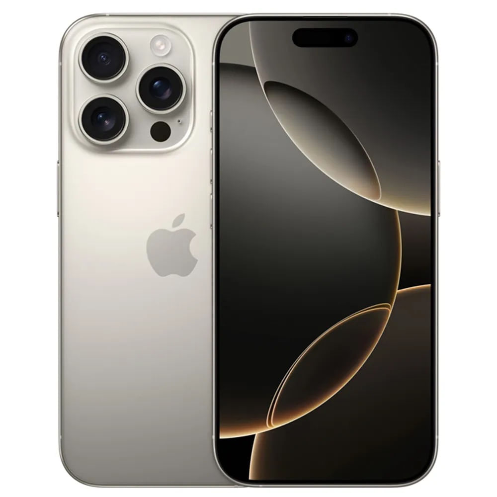 iPhone 16 Pro  Apple (256GB) Titânio Natural, Tela de 6,3