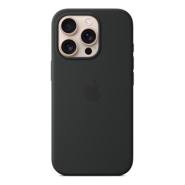 Encontraproduto.com.br - Capa De Silicone Com Magsafe Para iPhone 16 Pro Preto Apple