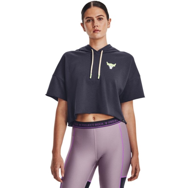 Moletom de treino Manga Curta Feminino Under Armour Project Rock Ter