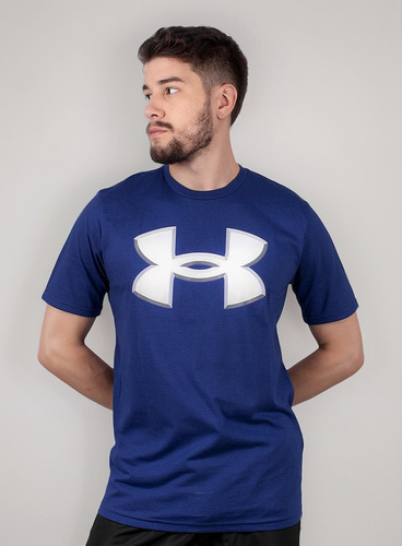 Encontraproduto.com.br - Camiseta de Treino Masculina Under Armour Big Logo 2.0 SS Lam