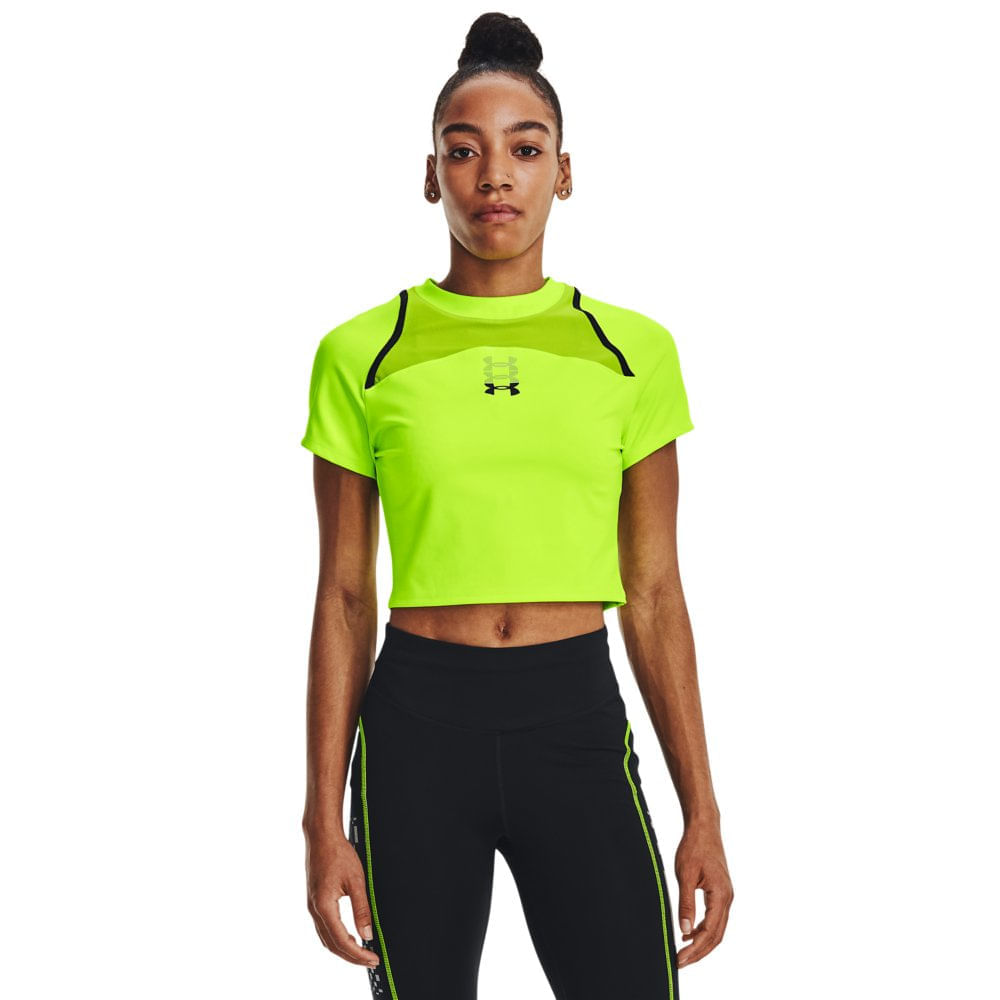 Camiseta de Corrida Feminina Under Armour Anywhere Cropped