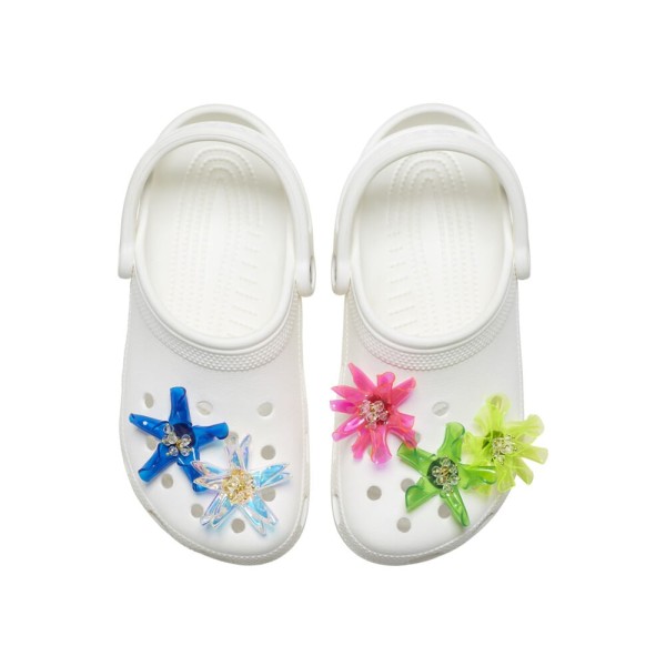 Encontraproduto.com.br - Jibbitz™ Tropical Techno Flower Pack com 5 Peças