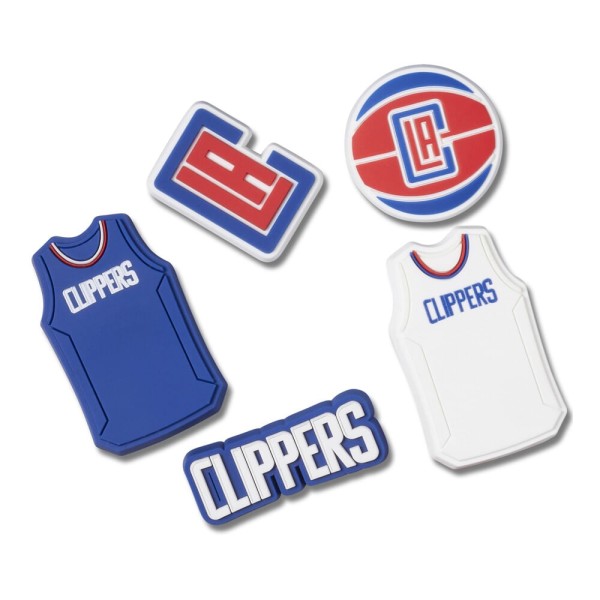 Encontraproduto.com.br - Jibbitz™ NBA Los Angeles Clippers Pack com 5 Peças