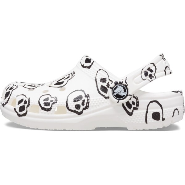 Encontraproduto.com.br - Sandália Crocs Classic Skull Print Clog Infantil