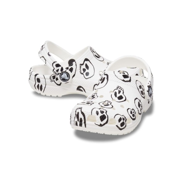 Encontraproduto.com.br - Sandália Crocs Classic Skull Print Clog Infantil