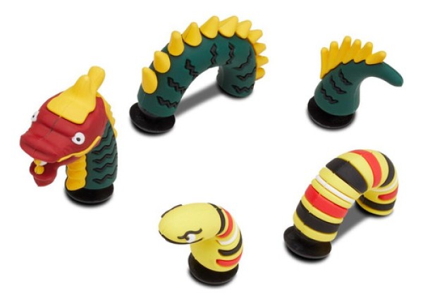 Encontraproduto.com.br - Jibbitz™ Monstros 3D Pack com 5 Peças